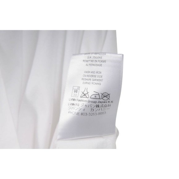 Givenchy Mens T Shirt Small White Embroidered Star Neck Columbian Fit Cotton Top - Picture 6 of 8